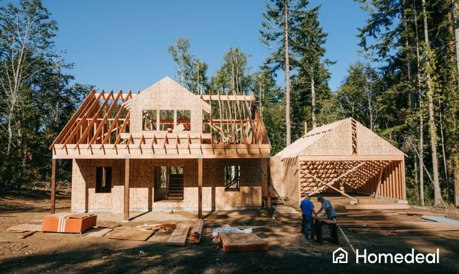 Casa unifamiliare in costruzione: esempio di quanto costa costruire una casa da zero - Homedeal